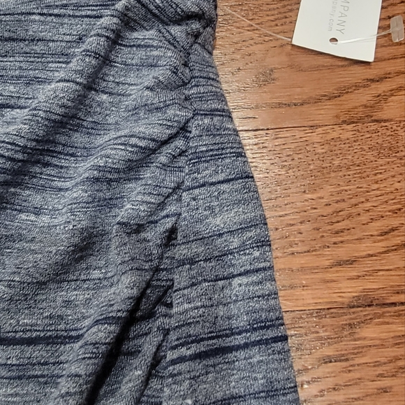 NY&C Blue & White Ruched Open Front Wrap Effect Skirt Size M NWT - Picture 6 of 11